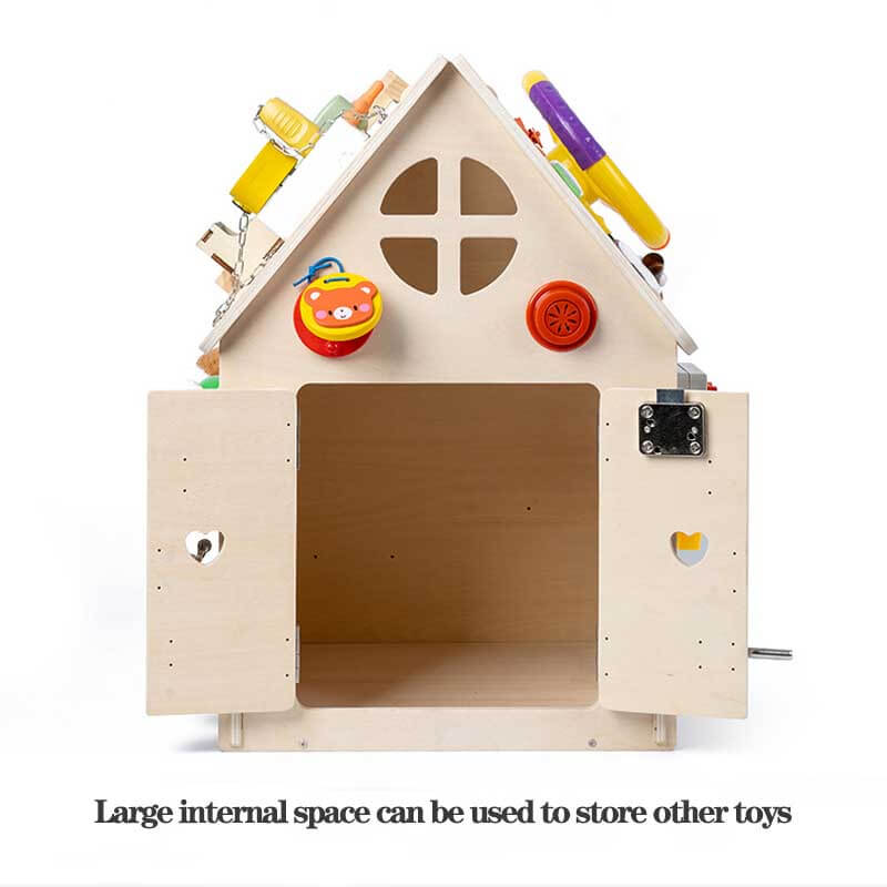 Montessori Activiteitencentrum in Hout (60cm x 80cm)
