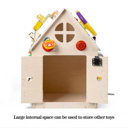 Montessori Activiteitencentrum in Hout (60cm x 80cm)
