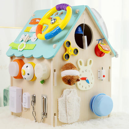Montessori Activiteitencentrum in Hout (60cm x 80cm)